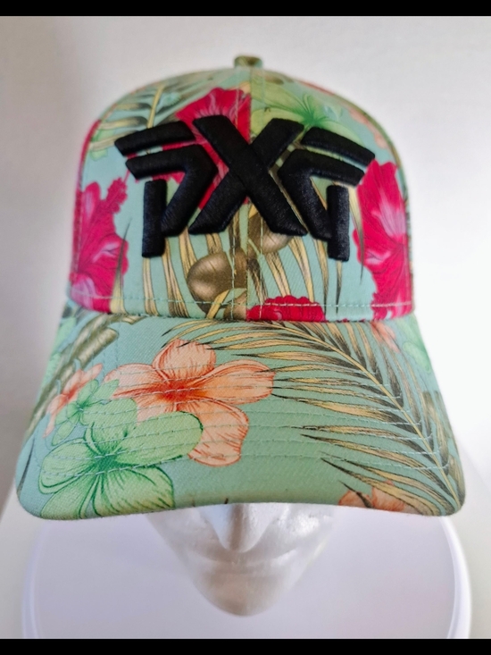 PXG Accessories - PXG Women's Floral Baseball Cap - Mint with Pink Accents